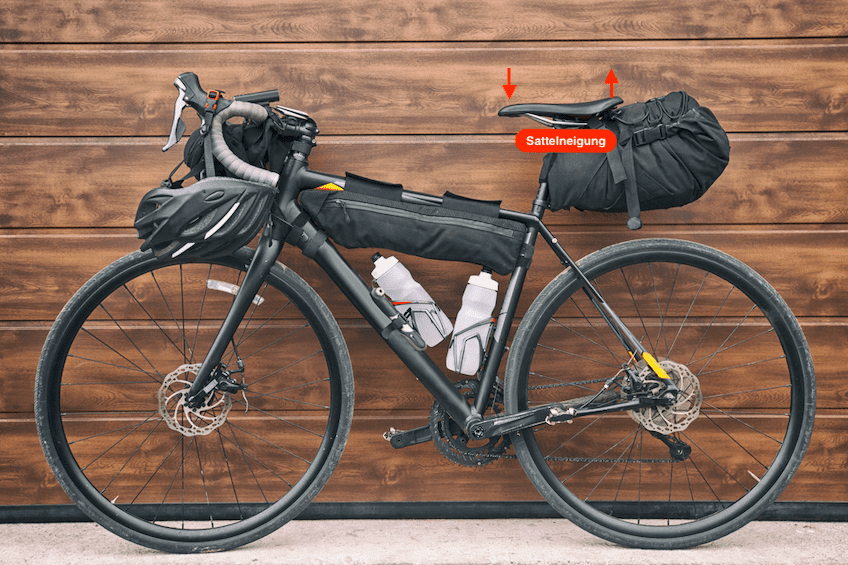 Bikefitting Sattelneigung